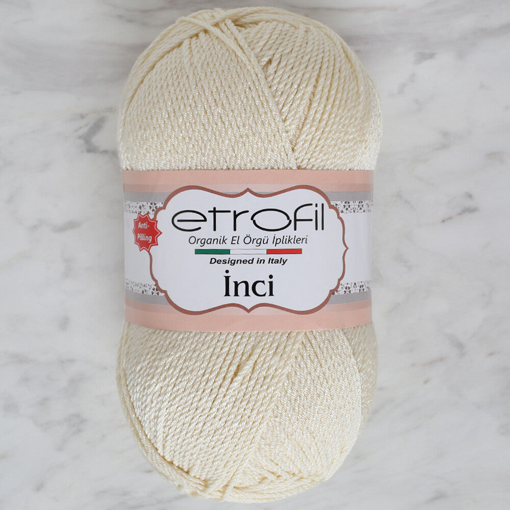 Etrofil İnci Krem El Örgü İpi - 70148